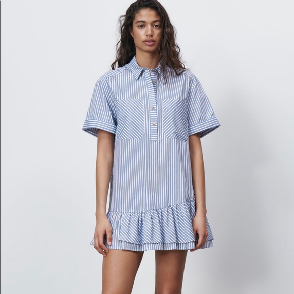Zara Ruffled Mini Dress - Picture 5 of 7